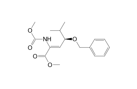 (4R*)-Methyl 4-(Benzyloxy)2-[N-(methoxycarbonyl)amino]-5-methyl-2(Z)-hexenoate