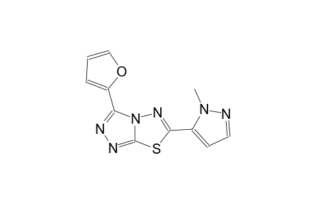 3-(2-furyl)-6-(1-methyl-1H-pyrazol-5-yl)[1,2,4]triazolo[3,4-b][1,3,4]thiadiazole