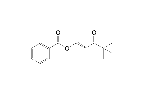 5,5-Dimethyl-4-oxohex-2-en-2-yl benzoate