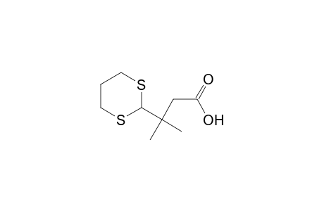 3-Methyl-3-(1,3-dithian-2-yl)butanoic acid