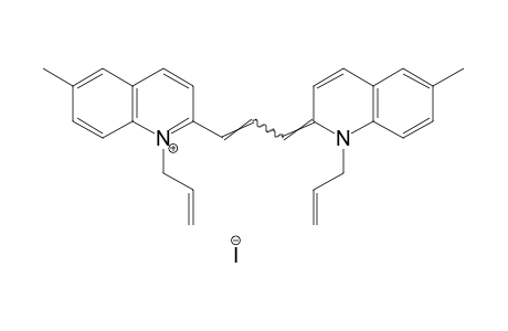 1-allyl-2-[3-(1-allyl-6-methyl-2(1H)-quinolylidene)propenyl]-6-methylquinolinium iodide