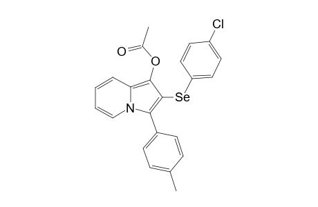 2-((4-chlorophenyl)selanyl)-3-(p-tolyl)indolizin-1-yl acetate