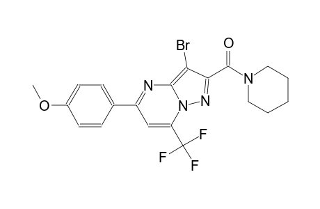 4-[3-bromo-2-(1-piperidinylcarbonyl)-7-(trifluoromethyl)pyrazolo[1,5-a]pyrimidin-5-yl]phenyl methyl ether