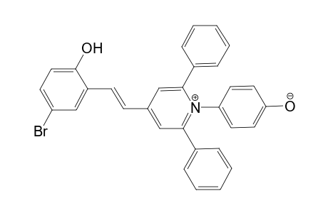 4-[2-(5-Bromo-2-hydroxyphenyl)ethenyl]-2,6-diphenylpyridino-phenoloate