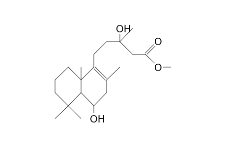 1-Naphthalenepentanoic acid, 3,4,4a,5,6,7,8,8a-octahydro-.beta.,4-dihydroxy-.beta.,2,5,5,8a-pentamethyl-, methyl ester, [4R-[1(S*),4.alpha.,4a.beta.,8a.alpha.]]-