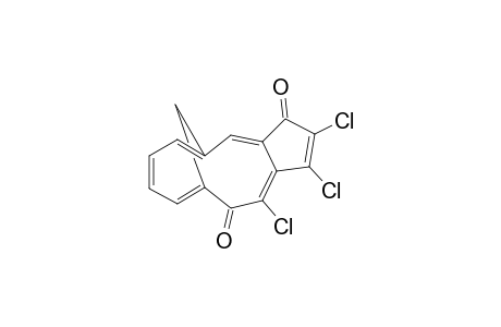2,3,4-Trichloro-1,5-dihydro-6,11-methanocyclopenta[11]annulene-1,5-dione(5,6,8-Trichlorotricyclo[8.4.1.0(3,7)]pentadeca-2,5,7,10,12,14-hexaene-4,9-dione)