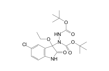 di-tert-butyl 1-(5-chloro-3-ethoxy-2-oxoindolin-3-yl)hydrazine-1,2-dicarboxylate