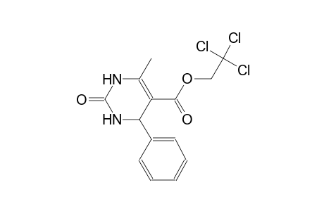 2,2,2-trichloroethyl 6-methyl-2-oxo-4-phenyl-1,2,3,4-tetrahydro-5-pyrimidinecarboxylate