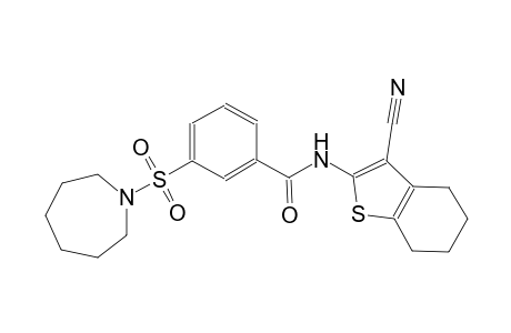 benzamide, N-(3-cyano-4,5,6,7-tetrahydrobenzo[b]thien-2-yl)-3-[(hexahydro-1H-azepin-1-yl)sulfonyl]-
