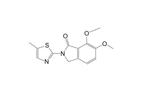 6,7-dimethoxy-2-(5-methyl-1,3-thiazol-2-yl)-1-isoindolinone