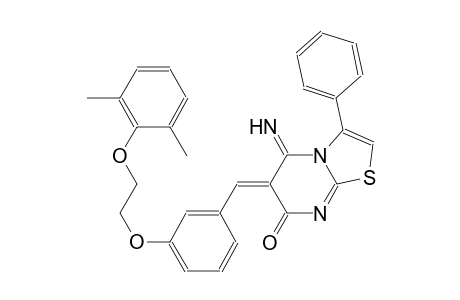 (6Z)-6-{3-[2-(2,6-dimethylphenoxy)ethoxy]benzylidene}-5-imino-3-phenyl-5,6-dihydro-7H-[1,3]thiazolo[3,2-a]pyrimidin-7-one
