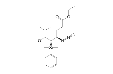 SYN-[ETHYL-4-AZIDO-5-[DIMETHYL-(PHENYL)-SILYL]-6-HYDROXY-7-METHYLOCTANOATE]