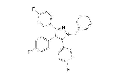 1-Benzyl-3,4,5-tris(4-fluorophenyl)-1H-pyrazole
