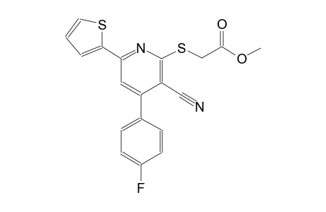 acetic acid, [[3-cyano-4-(4-fluorophenyl)-6-(2-thienyl)-2-pyridinyl]thio]-, methyl ester