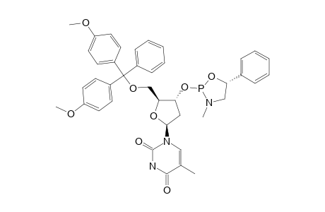 (SP)-5'-O-[BIS-(4-METHOXYPHENYL)-PHENYLMETHYL]-3'-O-[(2S,5S)-3-METHYL-5-PHENYL-1,3,2-OXAZAPHOSPHOLIDIN-2-YL]-THYMIDINE