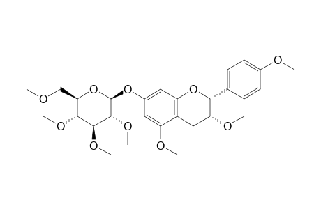 (-)-afzelechin 7-glucoside, heptakis-methyl ether