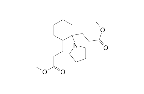1,2-bis-[2-(methoxycarbonyl)ethyl]-1-(1-pyrrolidinyl)cyclohexane