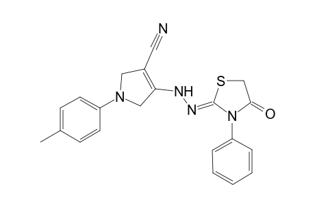 4-[2'-(4"-Oxo-3"-phenylthiazolidin-2"-ylidene)hydrazinyl]-1-(p-tolyl)-2,5-dihydro-1H-pyrrole-3-carbonitrile