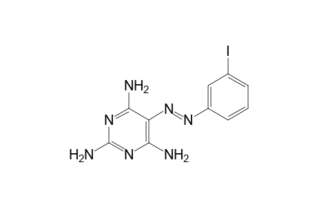 5-[(m-iodophenyl)azo]-2,4,6-triaminopyrimidine