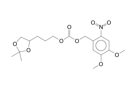 4,5-Dimethoxy-2-nitrobenzyl 3-(2,2-dimethyl-1,3-dioxolan-4-yl)propyl carbonate