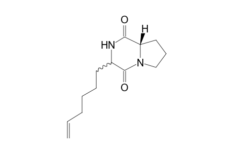 (3RS,8aS)-3-(5-Hexenyl)perhydroazolo[1,2-a]pyrazine-1,4-dione