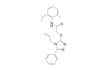 2-[(4-allyl-5-phenyl-4H-1,2,4-triazol-3-yl)sulfanyl]-N-(2-ethyl-6-methylphenyl)acetamide