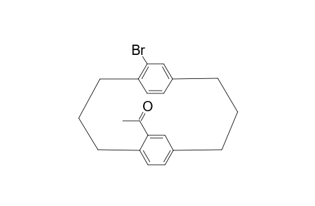 1-(15-Bromo-tricyclo[10.2.2.2*5,8*]octadeca-1(15),5(18),6,8(17),12(16)13-hexaen-6-yl)-ethanone
