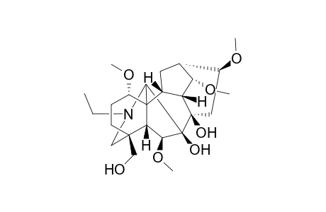 18-Hydroxy-14-methoxy-13-norpseudaconine-20-ium