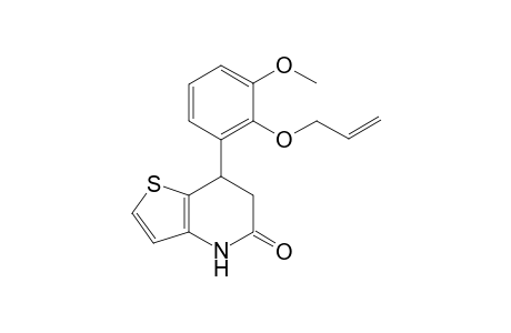 7-[3-methoxy-2-(prop-2-en-1-yloxy)phenyl]-4H,5H,6H,7H-thieno[3,2-b]pyridin-5-one