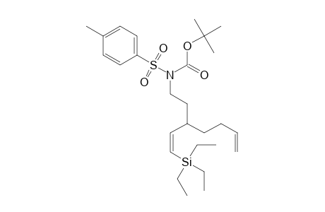 1-(Triethylsilyl)-3-[2-(N-BOC-N-tosylamino)ethyl]hepta-1,6-diene