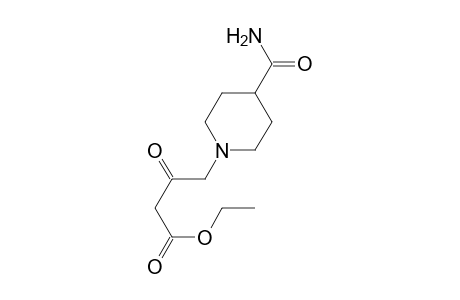 4-(4-carbamoyl-1-piperidinyl)-3-oxobutanoic acid ethyl ester