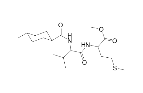 homocysteine, S-methyl-N-[3-methyl-2-[[(4-methylcyclohexyl)carbonyl]amino]-1-oxobutyl]-, methyl ester