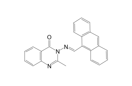 3-[(E)-9-anthracenylmethylideneamino]-2-methyl-4-quinazolinone