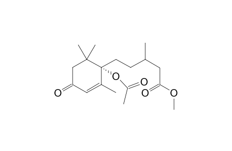 5-[(1S)-1-acetoxy-4-keto-2,6,6-trimethyl-cyclohex-2-en-1-yl]-3-methyl-valeric acid methyl ester