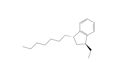 1-Ethyl-trans-3-n-heptyl-2,3-dihydroindene