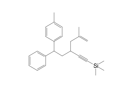 5-Methyl-3-(2-(p-methylphenyl)-2-phenylethyl)-1-(trimethylsilyl)hex-5-en-1-yne