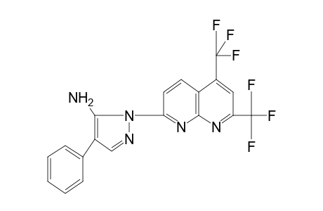 7-(5-AMINO-4-PHENYLPYRAZOL-1-YL)-2,4-BIS(TRIFLUOROMETHYL)-1,8-NAPHTHYRIDINE