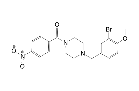 1-(3-bromo-4-methoxybenzyl)-4-(4-nitrobenzoyl)piperazine
