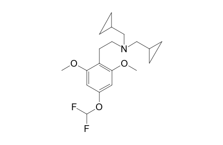 N,N-Bis(Cyclopropylmethyl)-4-(difluoromethoxy)-2,6-dimethoxyphenethylamine