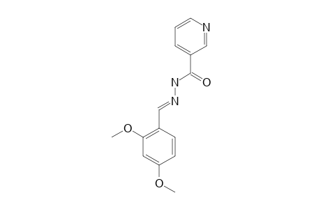 N'-(2,4-DIMETHOXY-BENZYLIDENE)-NICOTINO-HYDRAZIDE