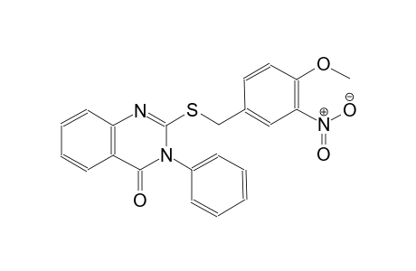 2-[(4-methoxy-3-nitrobenzyl)sulfanyl]-3-phenyl-4(3H)-quinazolinone