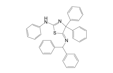 4,5-Dihydro-4,4-diphenyl-5-[(diphenylmethyl)imino]-2-(phenylamino)thiazole
