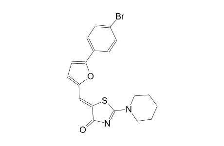 (5Z)-5-{[5-(4-bromophenyl)-2-furyl]methylene}-2-(1-piperidinyl)-1,3-thiazol-4(5H)-one