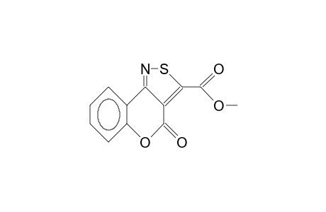 3-Methoxycarbonyl-4-oxo-4H-(1)benzopyrano(4,3-C)isothiazole