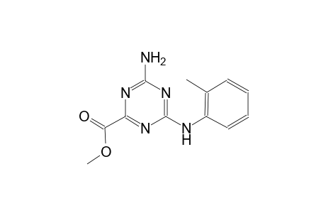 1,3,5-triazine-2-carboxylic acid, 4-amino-6-[(2-methylphenyl)amino]-, methyl ester