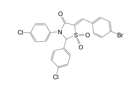 4-thiazolidinone, 5-[(4-bromophenyl)methylene]-2,3-bis(4-chlorophenyl)-, 1,1-dioxide, (5Z)-