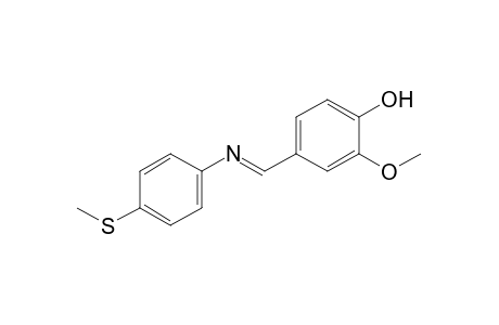 2-methoxy-4-{N-[p-(methylthio)phenyl]formimidoyl}phenol