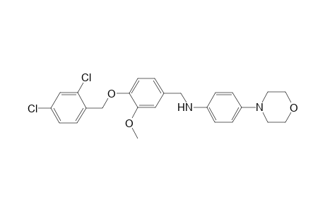 N-[[4-[(2,4-dichlorophenyl)methoxy]-3-methoxy-phenyl]methyl]-4-morpholin-4-yl-aniline