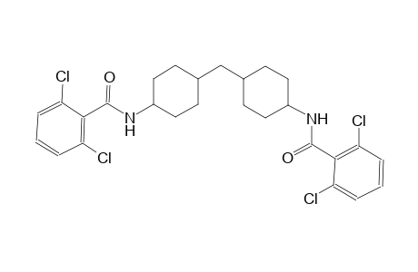 2,6-dichloro-N-[4-({4-[(2,6-dichlorobenzoyl)amino]cyclohexyl}methyl)cyclohexyl]benzamide