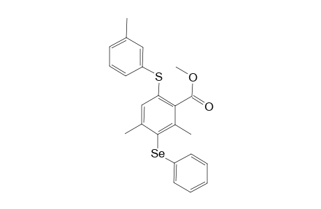 Methyl 2,4-Dimethyl-6-[(3-methylphenyl)sulfanyl]-3-(phenylselanyl)benzoate
